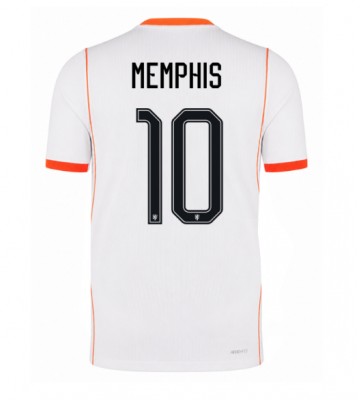 Nederländerna Memphis Depay #10 Bortatröja VM 2026 Kortärmad